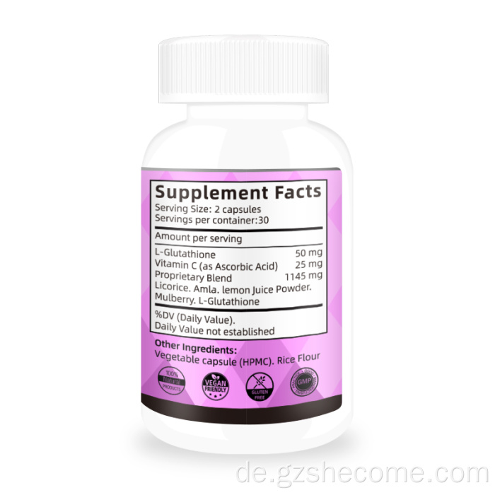 Hauthäutigkeit dunkler Fleckglutathion -Glutathion -Kapseln